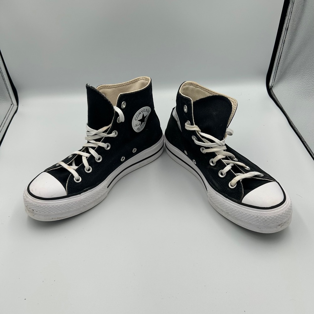 Converse Chuck Taylor All Star Lift High Top Women Size 8 Black Platform Sneaker